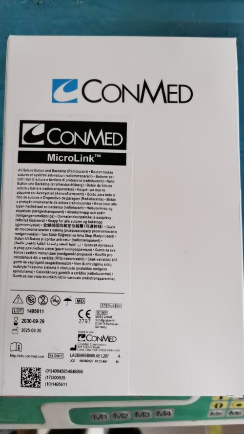 asbnr bb microlink™,all suture button and backstop(radiolucent)