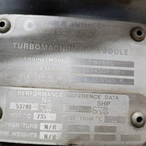 pratt & whitney canada pw206c turboshaft engine