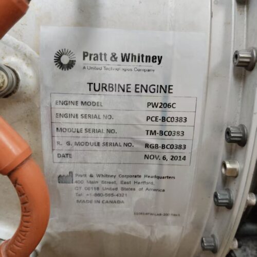 pratt & whitney canada pw206c turboshaft engine